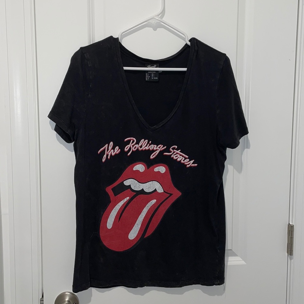 Rolling Stones distressed Tshirt. Large
